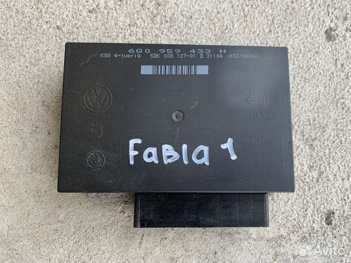 Блок комфорта skoda fabia