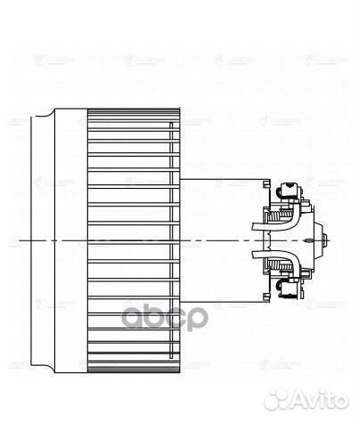 Э/вентилятор отоп. для а/м Volvo XC90 (02) /S60