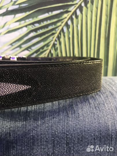 Ремень из кожи ската