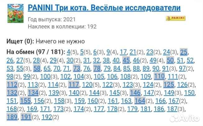 Наклейки Panini