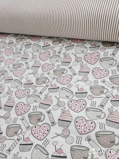 Бязь ширина 150см ткань на Отрез хлопок пэчворк