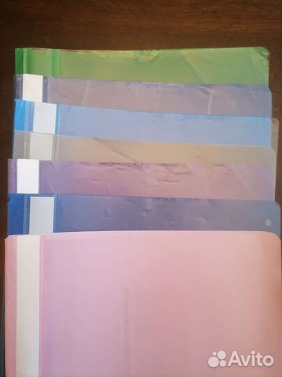 Папки пластиковые со скоросшивателем