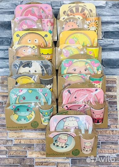 Детская посуда из бамбука