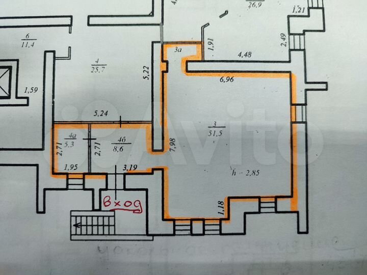 Свободного назначения, 65.4 м²