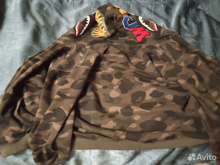Зипка bape shark черная