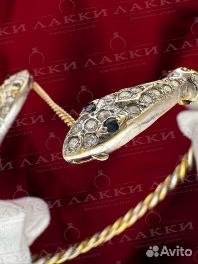Золотой браслет с бриллиантами 750 / 18.31 гр