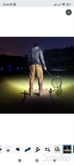 Налобный фонарь аккумуляторный