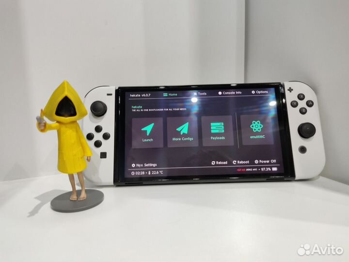 Nintendo Switch oled 1Tb прошитая чип