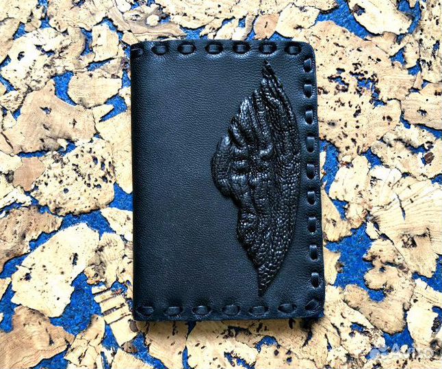 Обложка на паспорт кожаная ручная работа