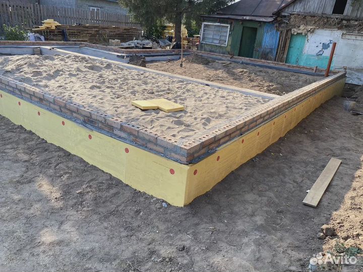 Фундамент. Заливка фундамента