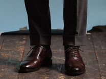 Туфли оксфорды мужские коричневые