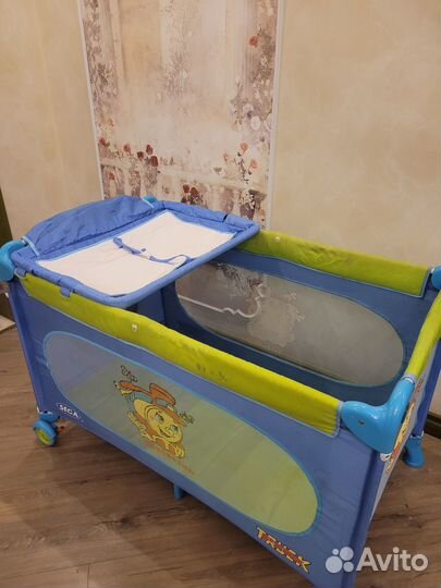 Детская кровать манеж складной seca