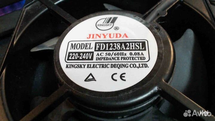 Вентиляторы 120мм jinyuda 220-240V FD1238ahsl
