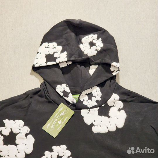 Denim Tears Hoodie White and Black