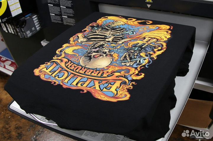 Печать на футболках, шелкография до А2, DTF дтф