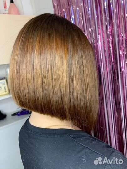 Кератиновое выпрямление волос