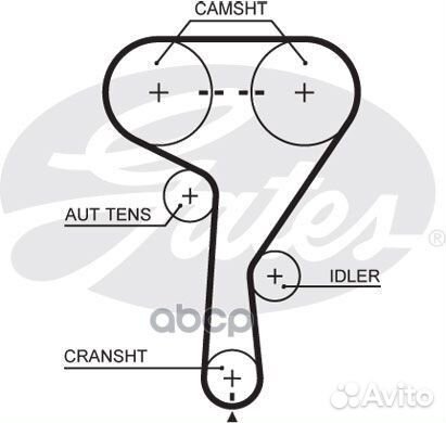 Комплект ремня грм opel/GM 1.4-1.8 00- (с помпо