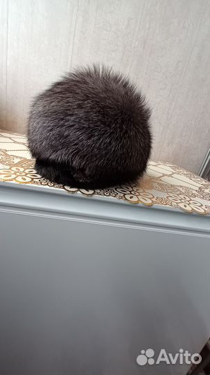 Шапка женская чернобурка 56размер