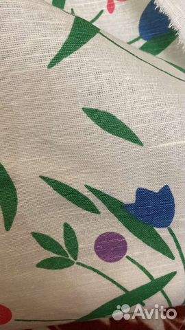 Отрез ткани Лен, полулен, СССР