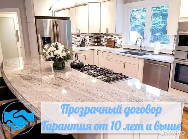 Столешница из искусственного камня для кухни