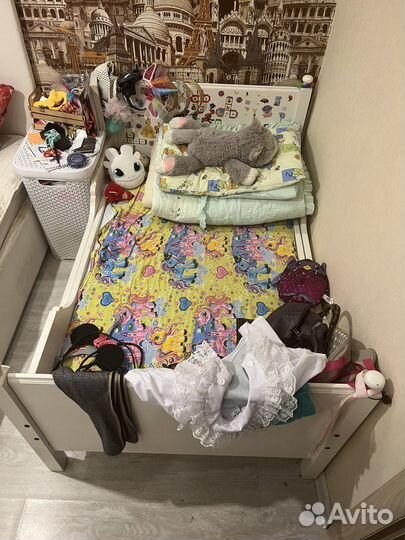 Кроватка детская выдвижная