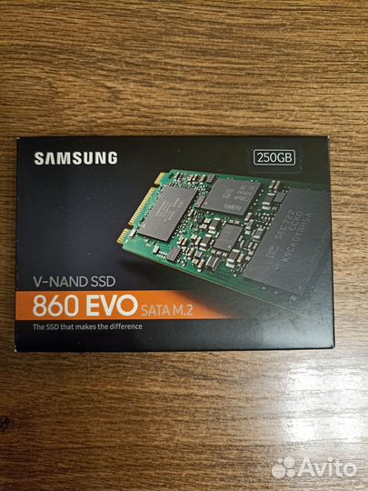 SSD Samsung 860 evo 250Гб M.2 (MZ-N6E250BW)
