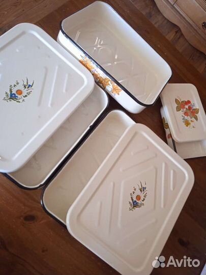 Лоток судок эмалированный для холодца,жаркого СССР