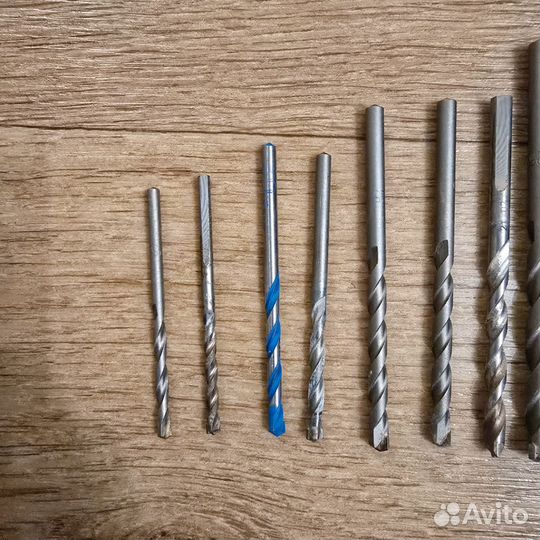 Набор сверл по кирпичу и бетону б/у