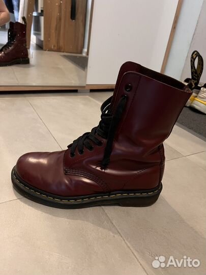 Dr martens ботинки 1490 cherry red