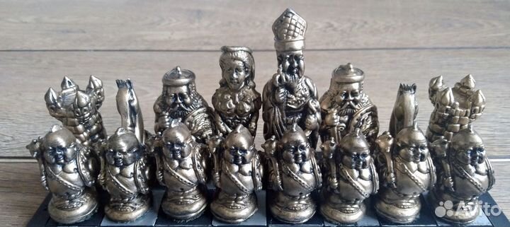 Шахматы ручной работы из гипса