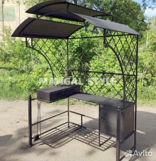 Мангал с печью