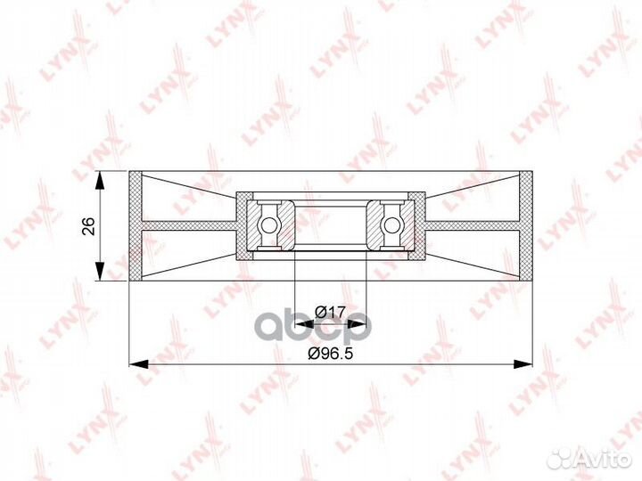 Ролик натяжной навесного оборудования MBZ C-class