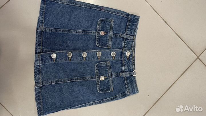 Юбка джинсовая для девочки 122
