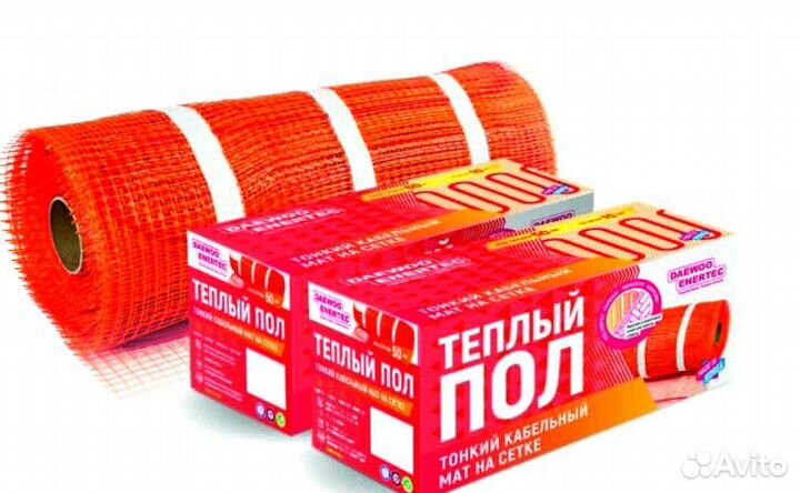 Кабельный мат для теплого пола daewoo enertec