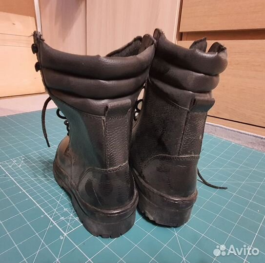 Черные берцы кожаные