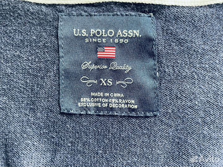 U.S. polo assn кардиган женский тонкий синий XS