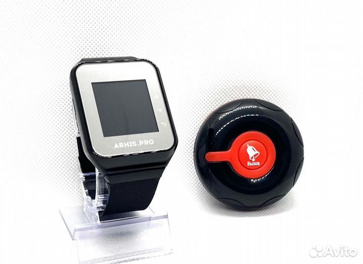 Кнопка вызова официанта персонала Классик и часы