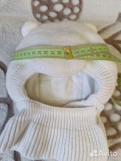 Шапка шлем для девочки зимняя 42-44
