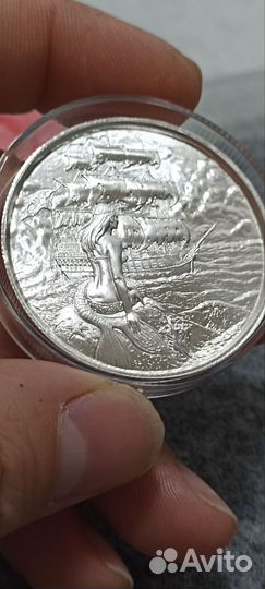 Серебряный жетон «Пираты. Сирена»