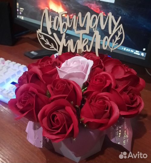 Букеты из мыльных роз в наличии