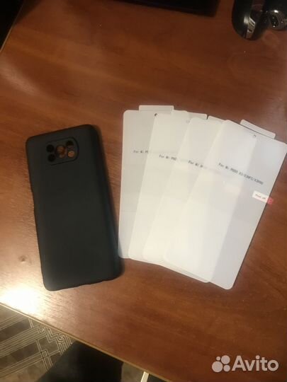 Чехол на poco x3 pro + защитная плёнка