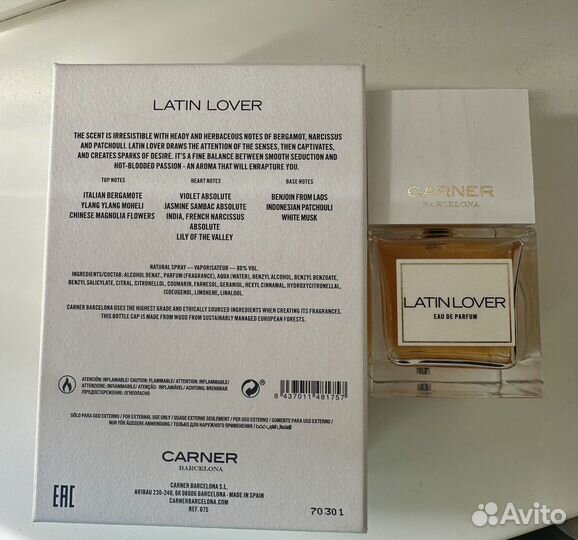 Latin Lover Carner Barcelona 100 ml Edp