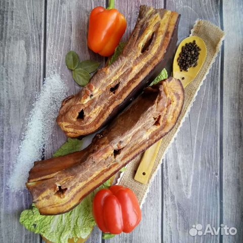 Домашняя копченая грудинка. Рыбка и мяско