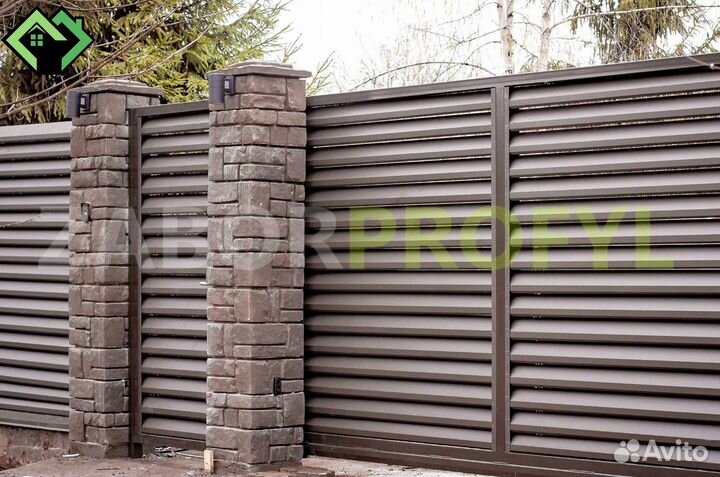 Забор жалюзи под ключ от производителя