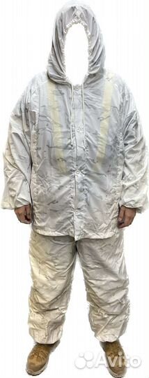 Маскхалат зимний Белый мульт. (60-62, L) с подтяжк