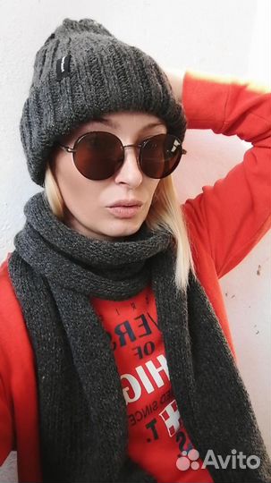 Шапка шарф бронь