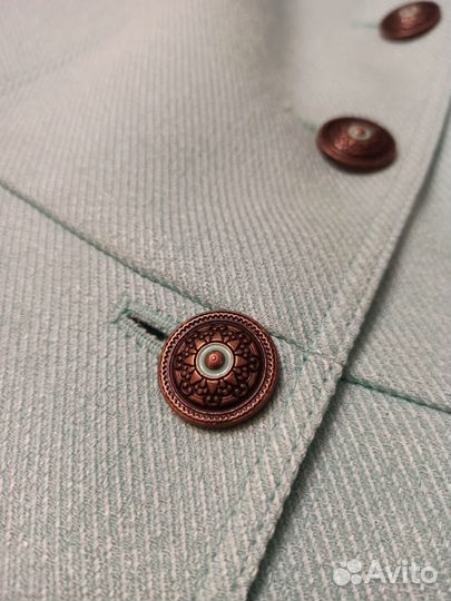 Пиджак бирюза р.48-50 винтаж Германия новый