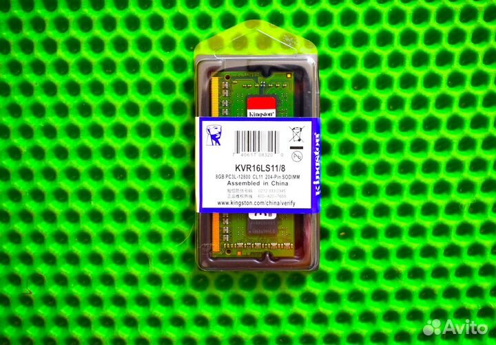 KingSton DDR3 L 1600 MHz 8 GB