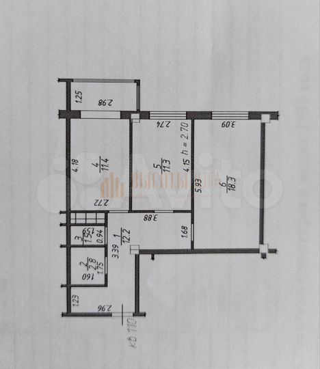 2-к. квартира, 60 м², 9/16 эт.