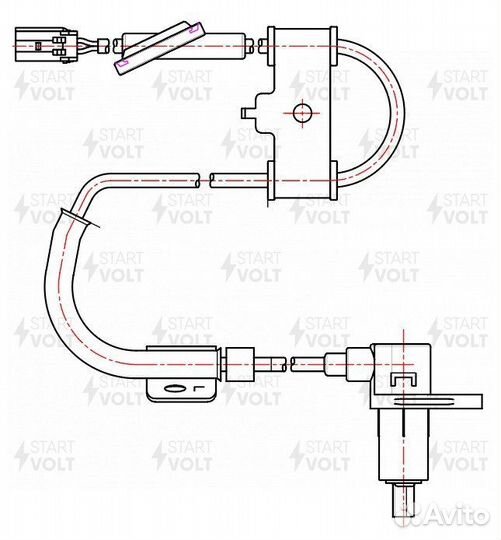 Датчик ABS Hyundai Elantra KIA Cerato заднего литрев